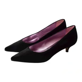 44008 - Black Velvet Heel for Teen/Women by Pretty Ballerinas