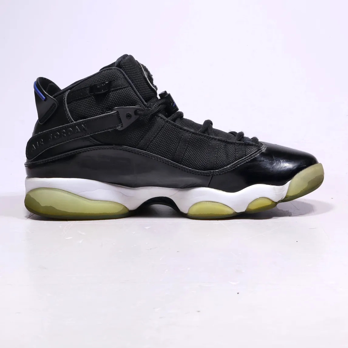 Air Jordan 6 Rings Space Jam 12 High-Top Sneakers Fabric Black Colour For Men
