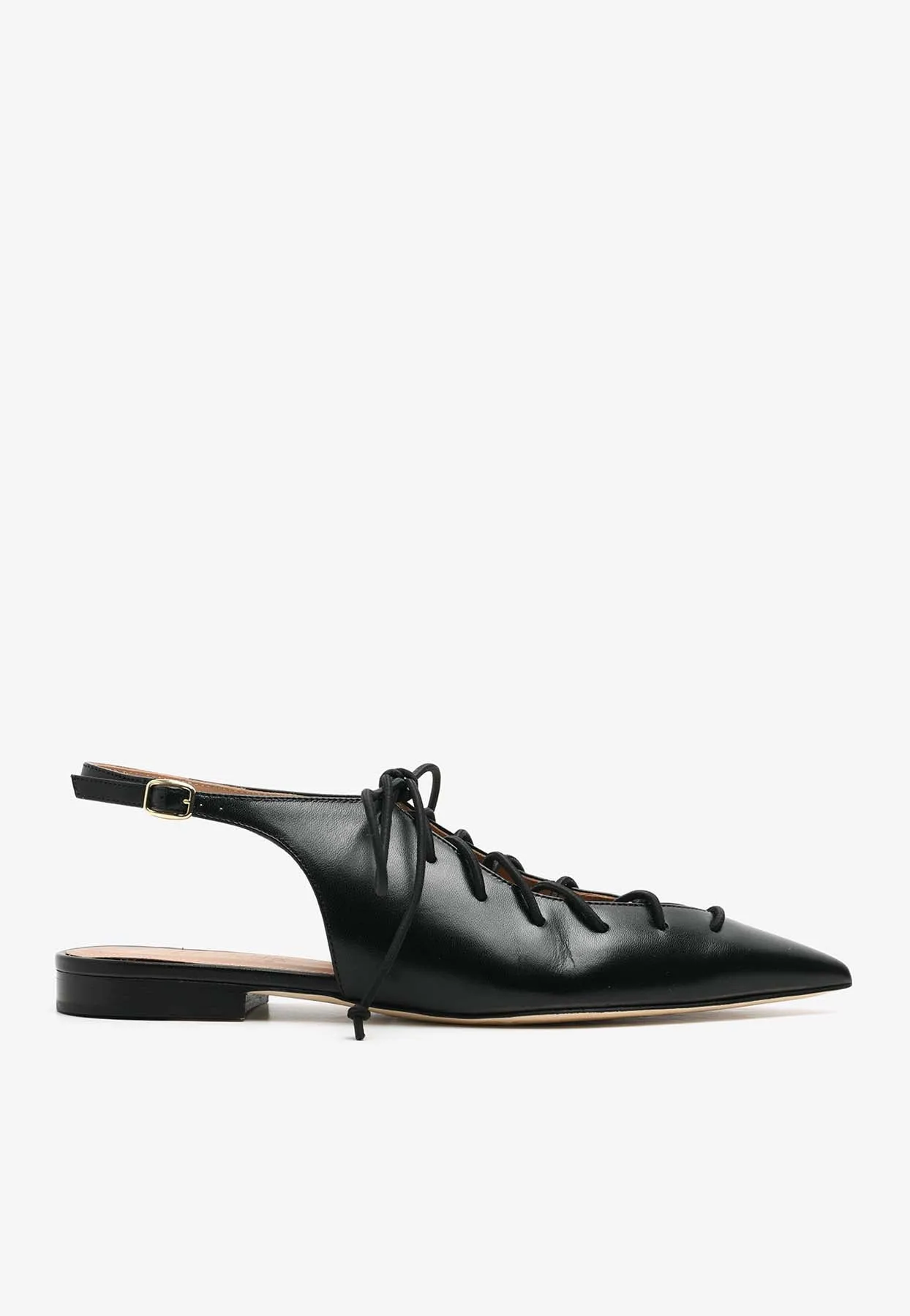 Alia Lace-Up Slingback Flats