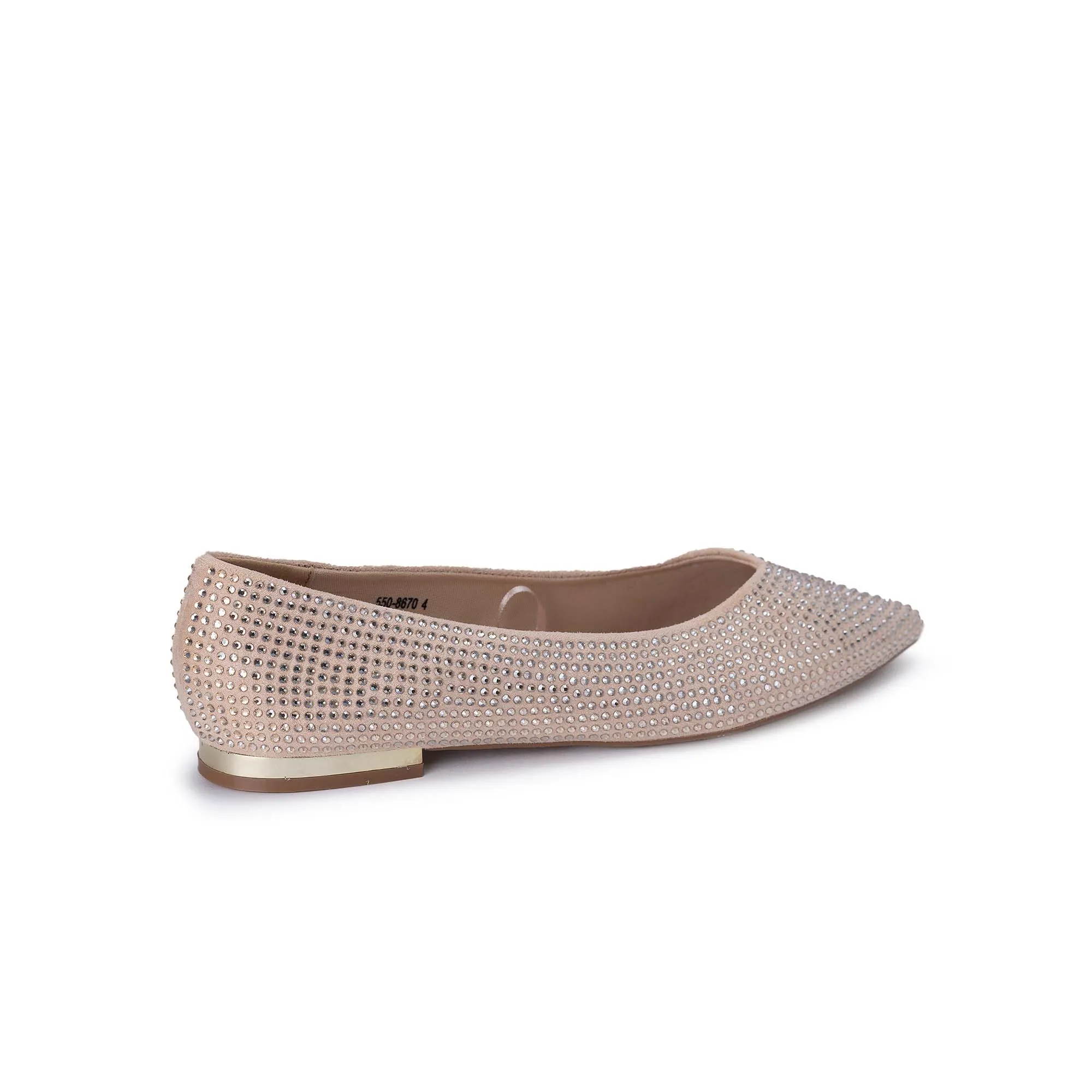 BATA Red Label Women Glitter Pointed Ballet Flats 550X670