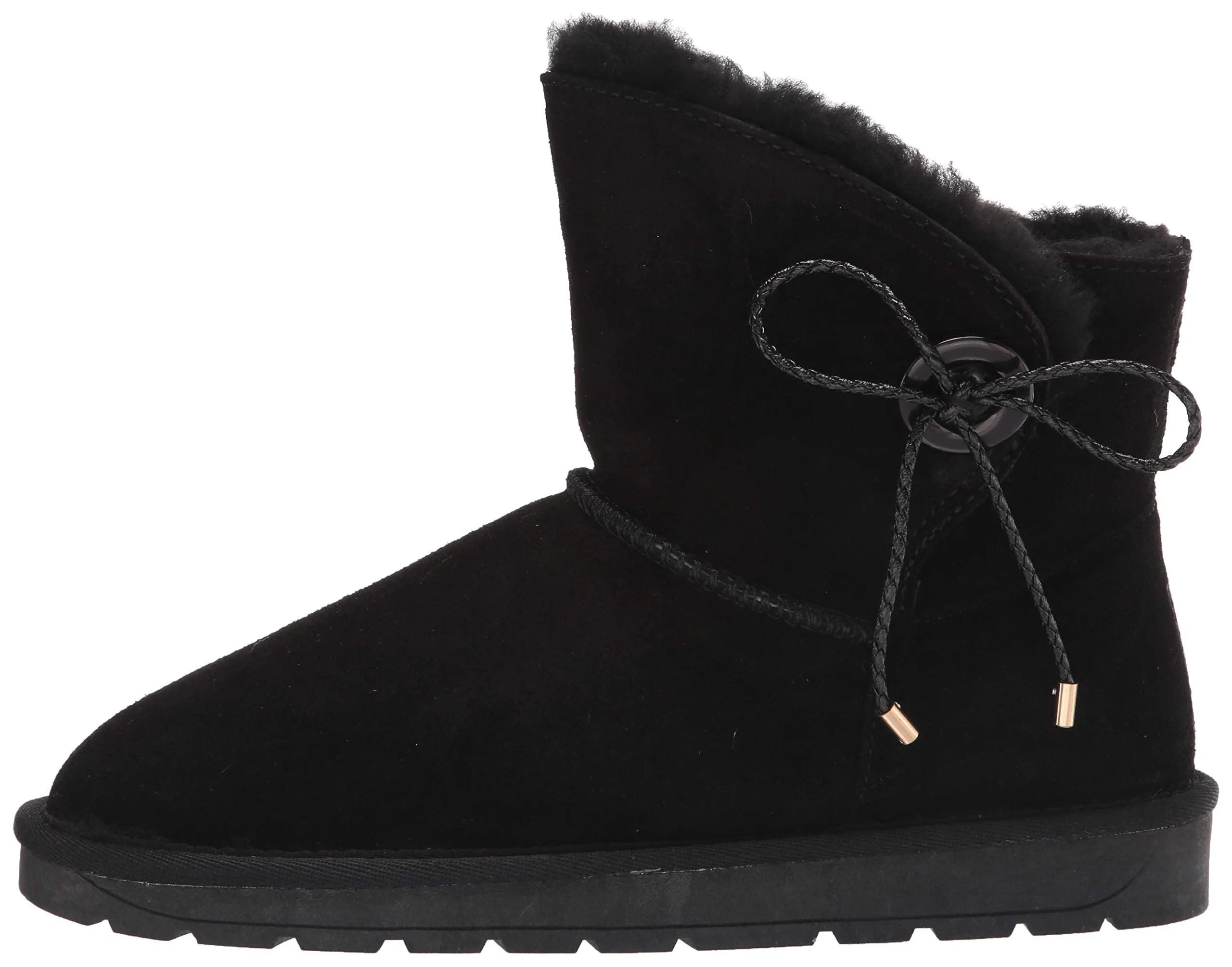 Bayton Women's Ellen Black Size 6 Faux Fur Fashion Boot