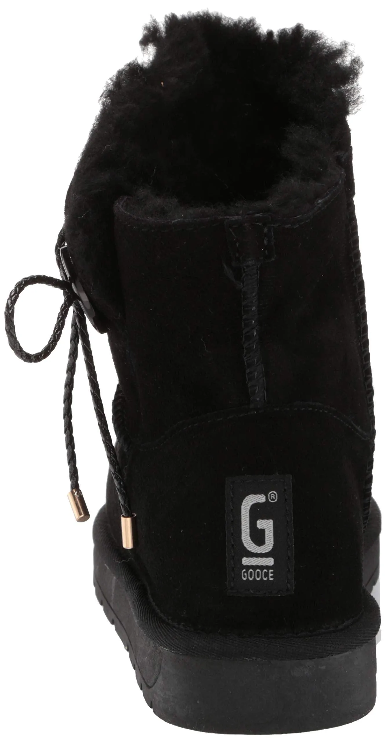 Bayton Women's Ellen Black Size 6 Faux Fur Fashion Boot