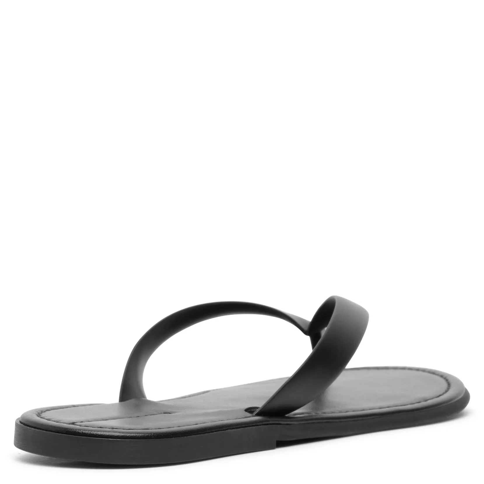 Beach black flip flop sandals
