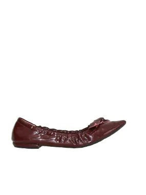 Bow Pointed-Toe Patent Flats