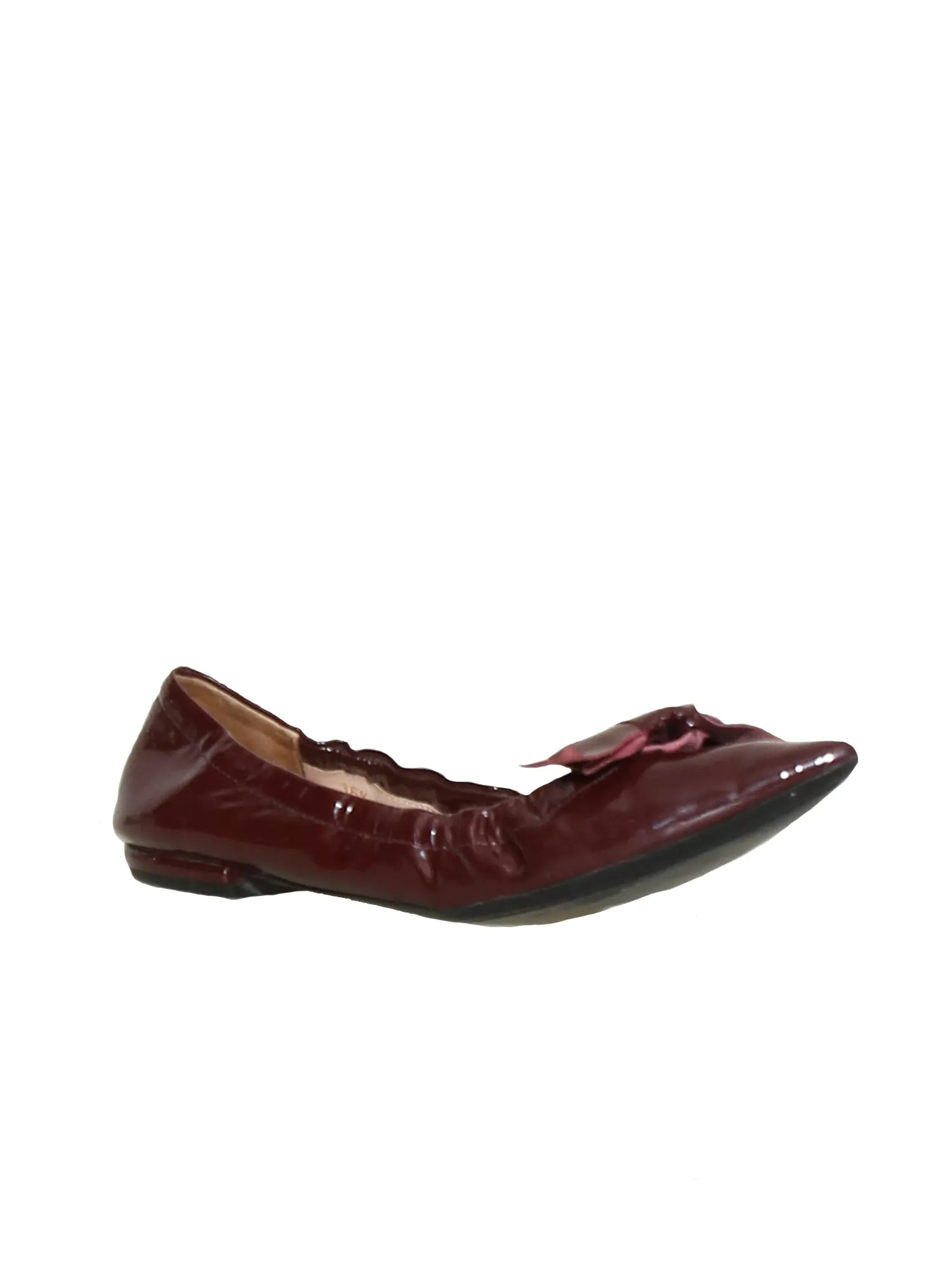 Bow Pointed-Toe Patent Flats