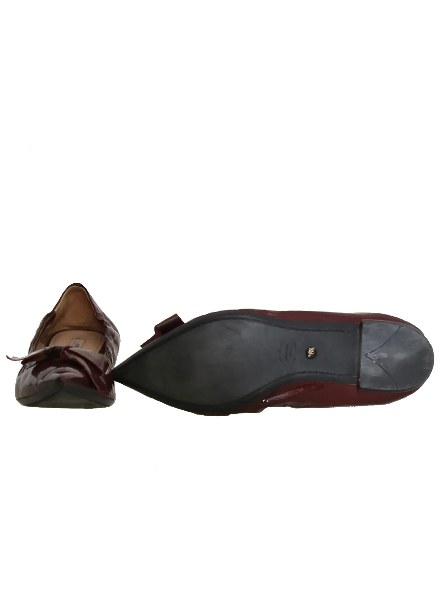 Bow Pointed-Toe Patent Flats