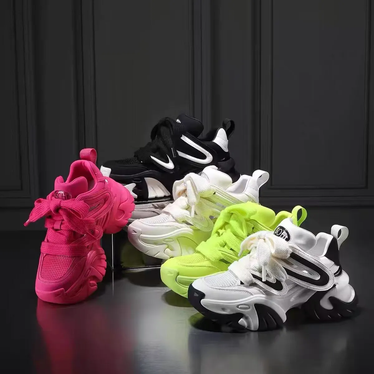 Breathable Thick-Sole Versatile Sneakers