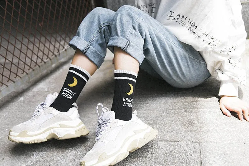 Bright Moon Harajuku Socks