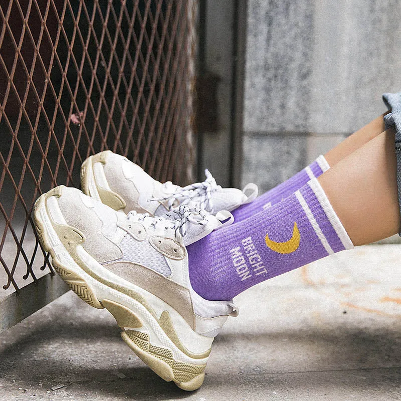 Bright Moon Harajuku Socks