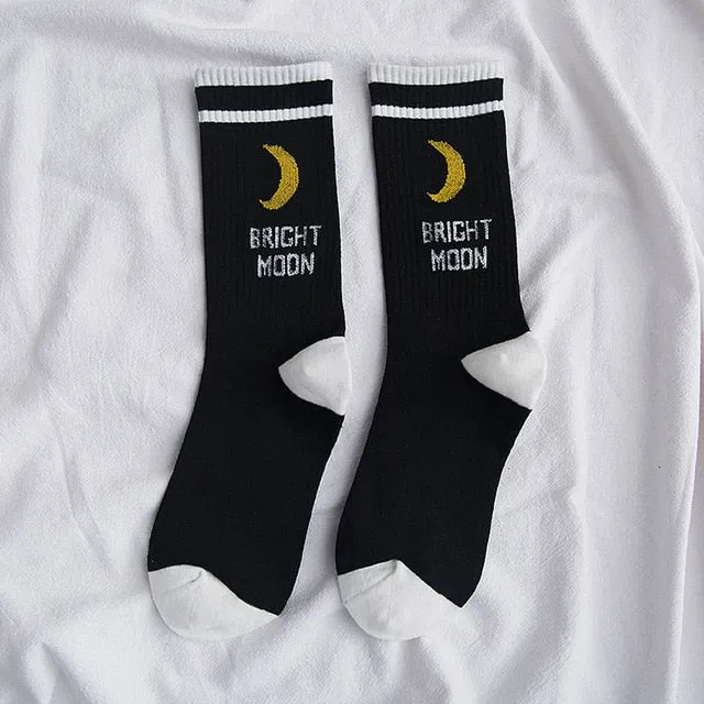 Bright Moon Harajuku Socks