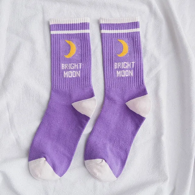 Bright Moon Harajuku Socks