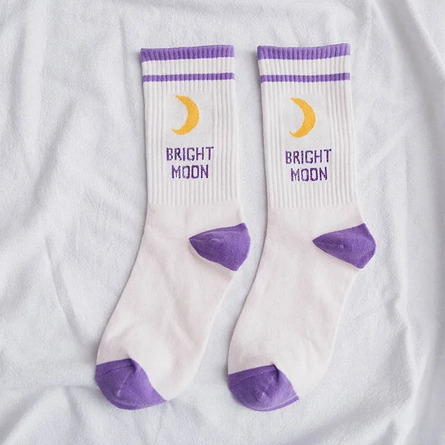Bright Moon Harajuku Socks