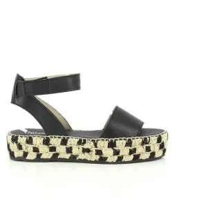Calzanor 2233 Black Slingback Espadrilles