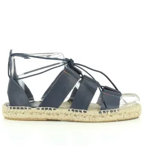 Calzanor 93003PO Navy Lace-Up Espadrilles