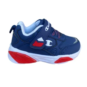 Champion scarpa da ginnastica con laccio elastico e velcro  Low Cut Wave S32129 RBL blu-rosso