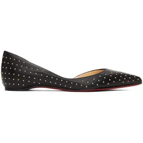 Christian Louboutin Black Studded Iriza Ballerina Flats
