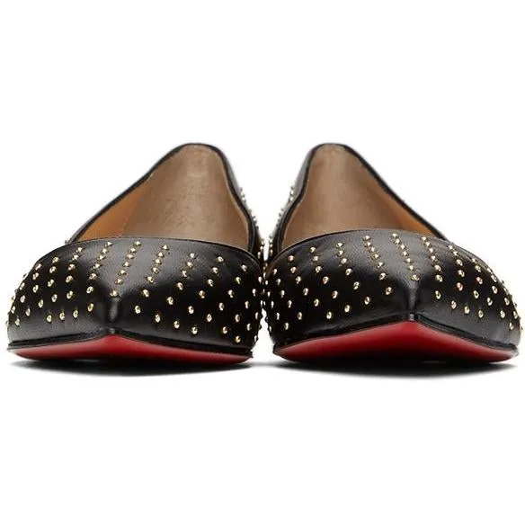 Christian Louboutin Black Studded Iriza Ballerina Flats