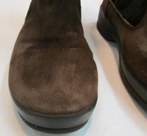 Coach Lesly Brown Canvas, Suede and Fur Boots