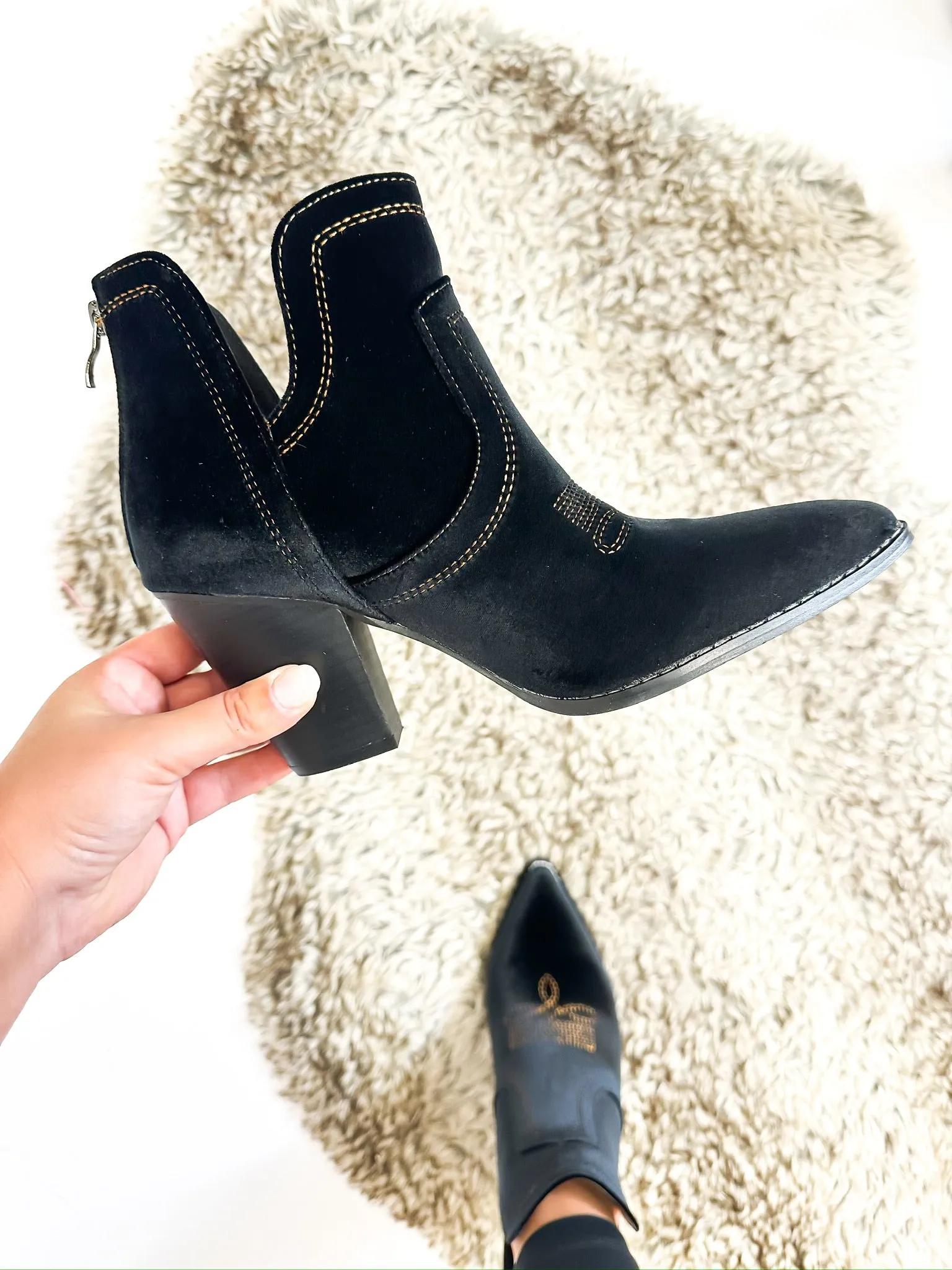 Corky's Black Velvet Smoke Show Boots - FINAL SALE
