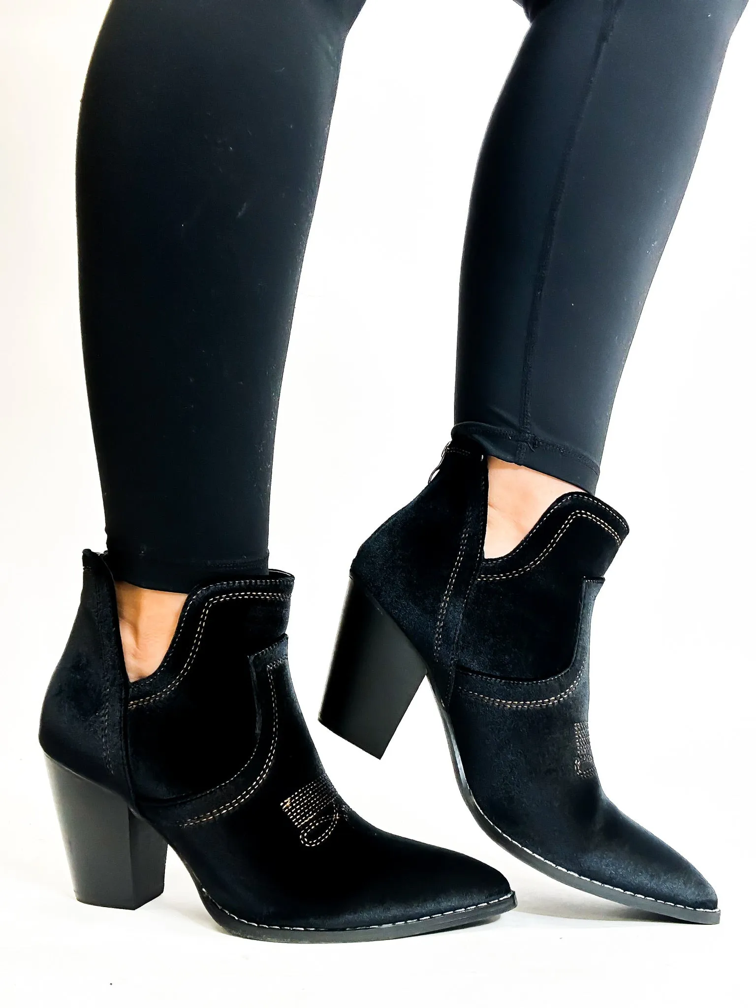 Corky's Black Velvet Smoke Show Boots - FINAL SALE