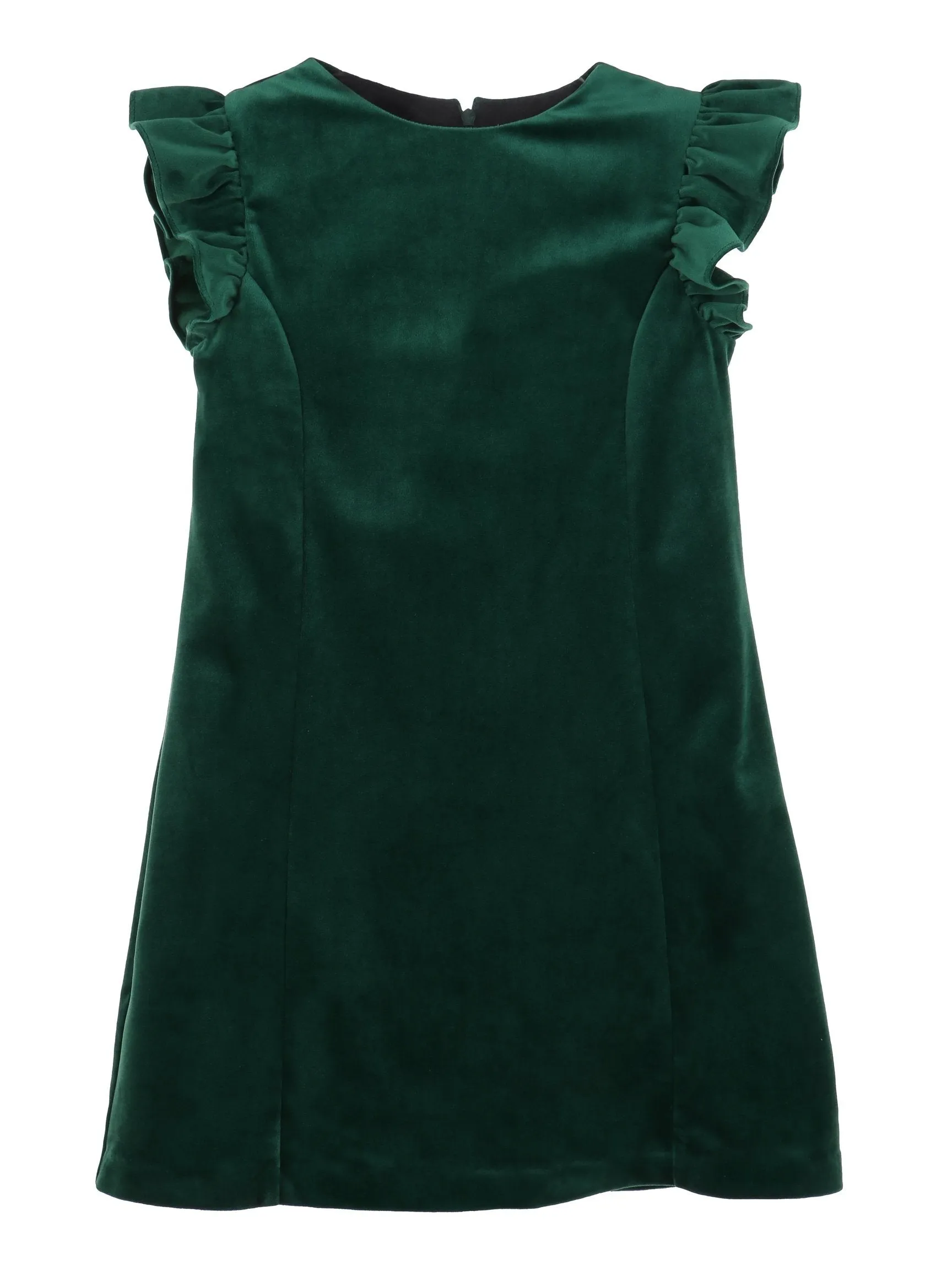 Deluxe Velvet Shift Dress - Green