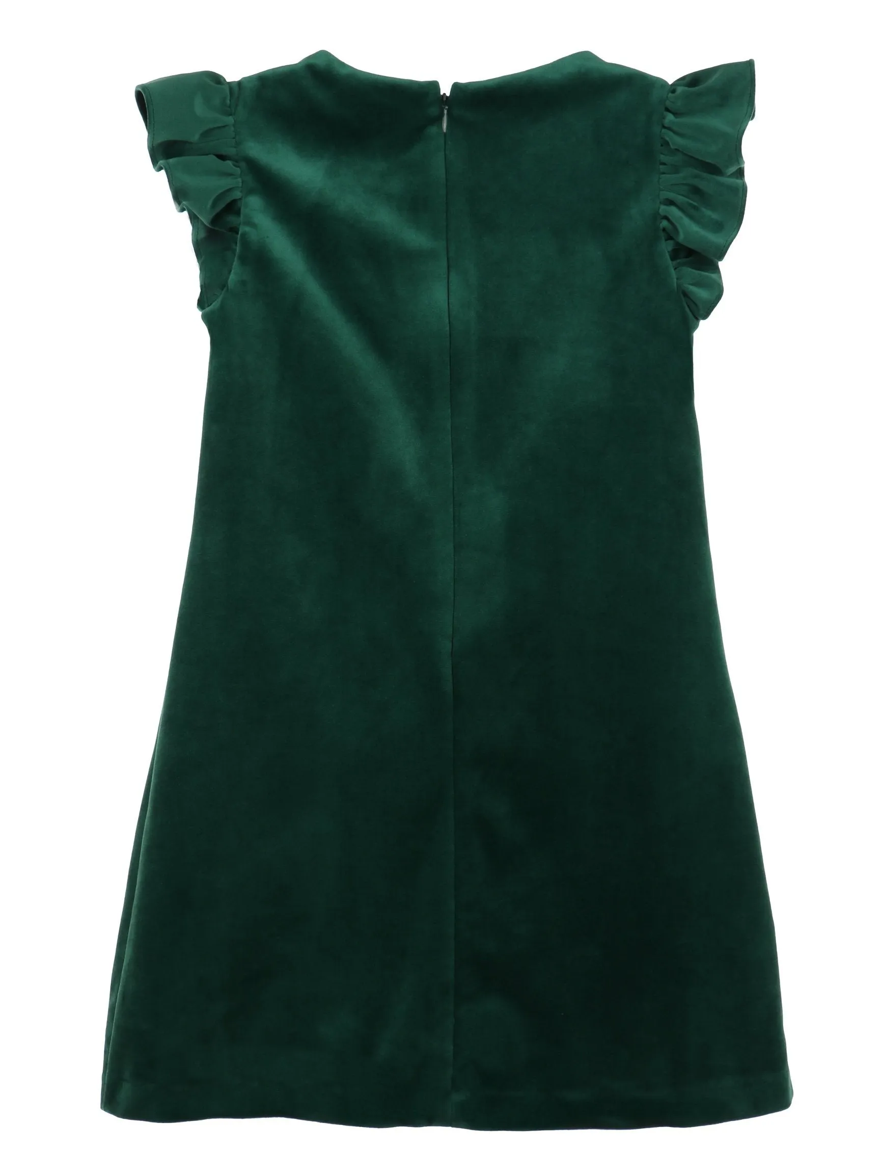 Deluxe Velvet Shift Dress - Green