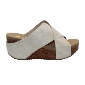 Firefly Metallic Wedge Sandals