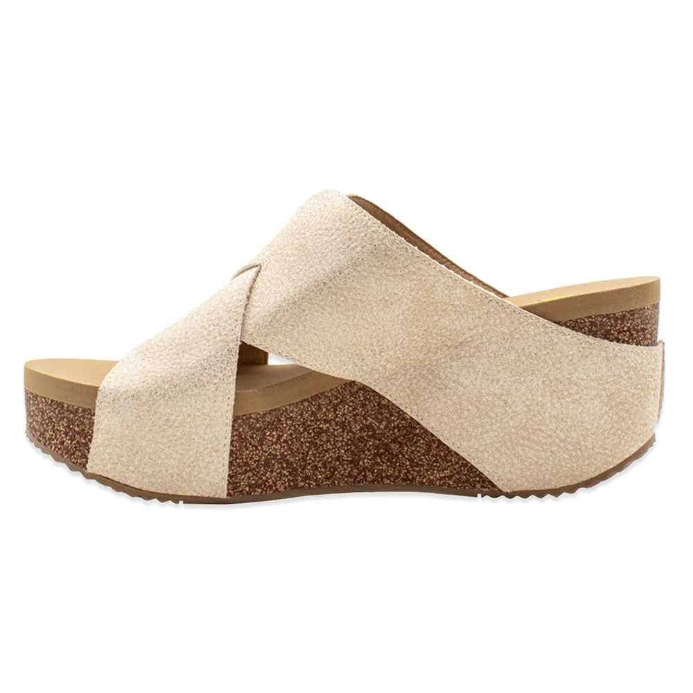 Firefly Metallic Wedge Sandals