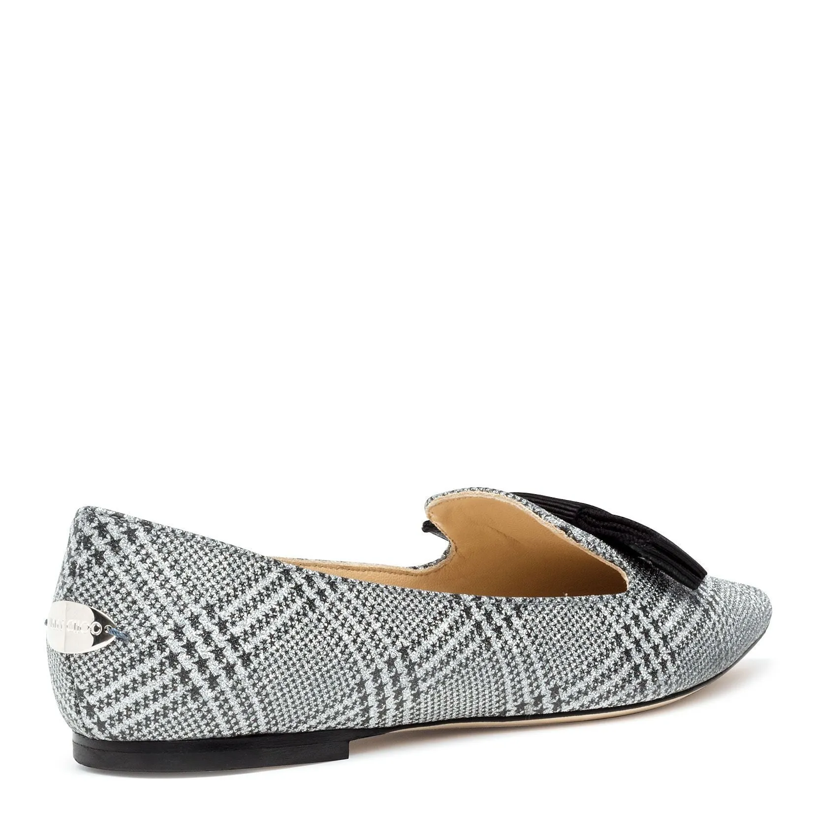 Gala silver glitter flats