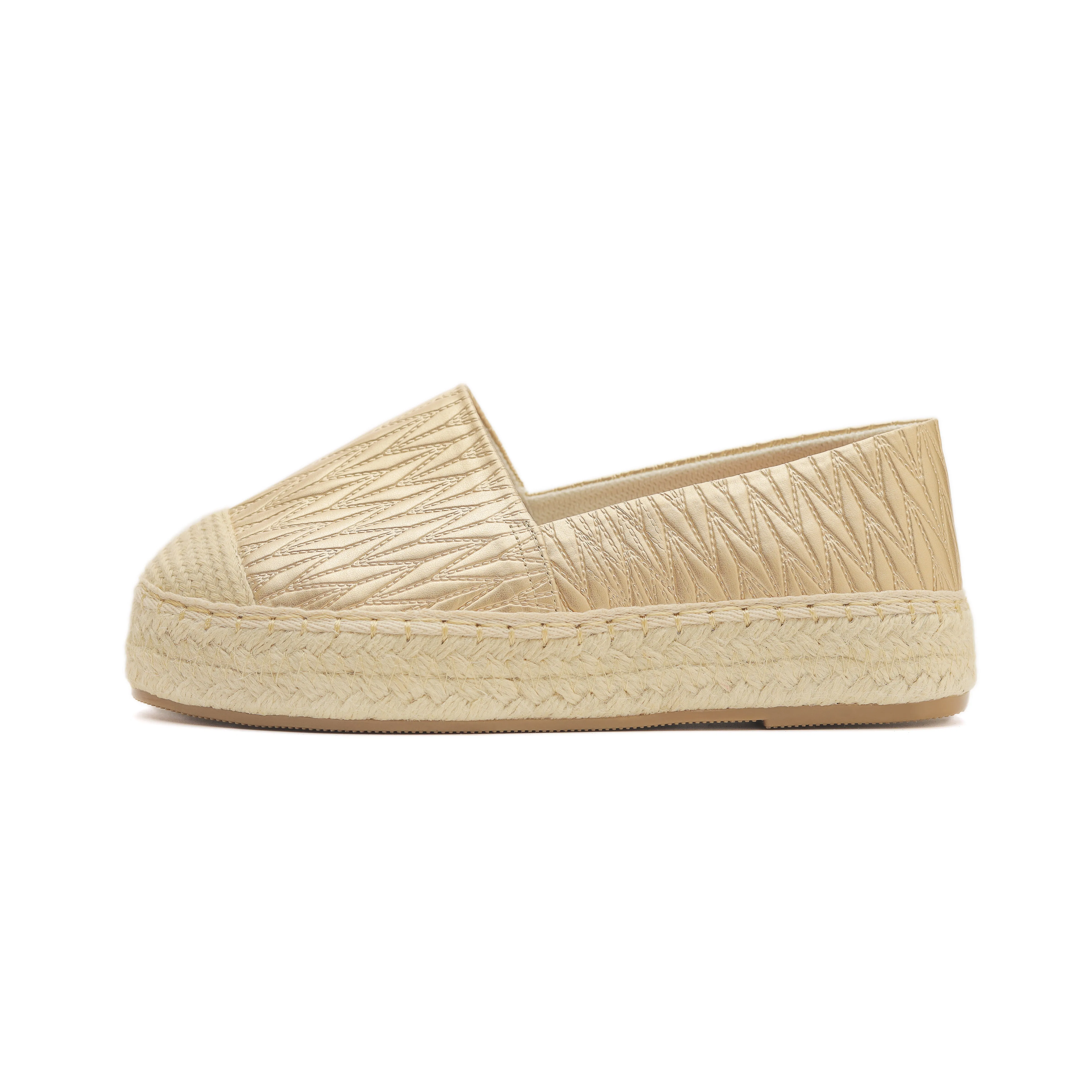 Golden Weave Comfort Espadrilles