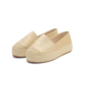 Golden Weave Comfort Espadrilles