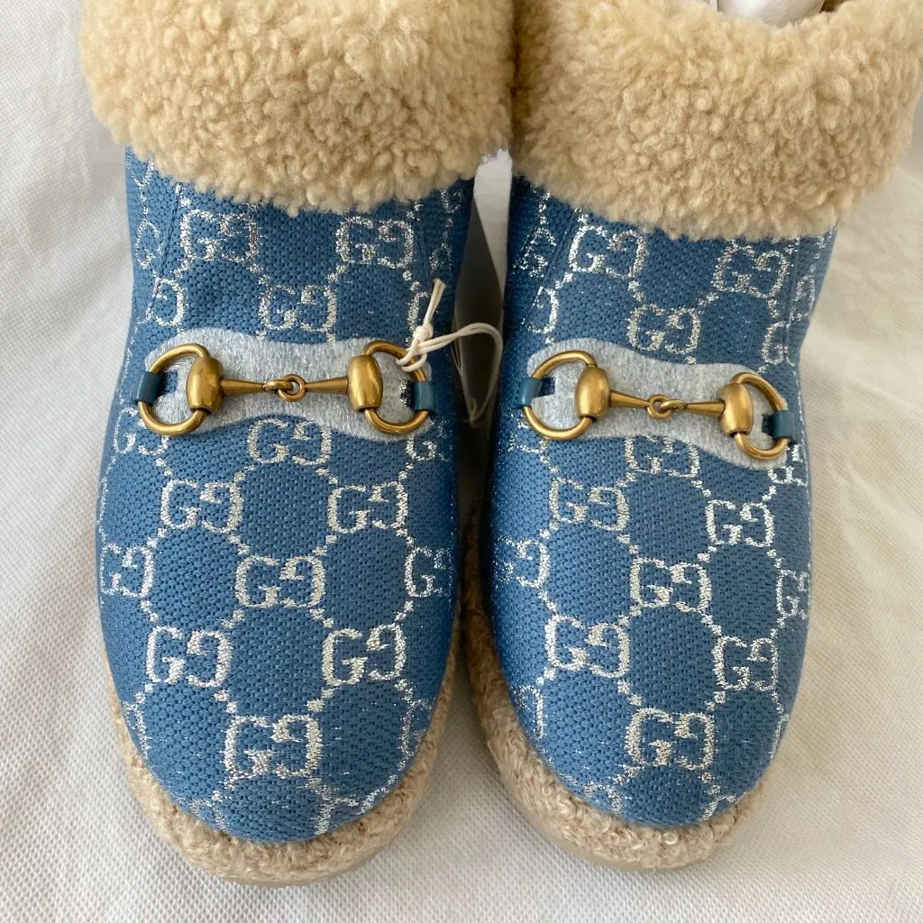 Gucci Merino Wool-trimmed Ankle Boots, 38.5