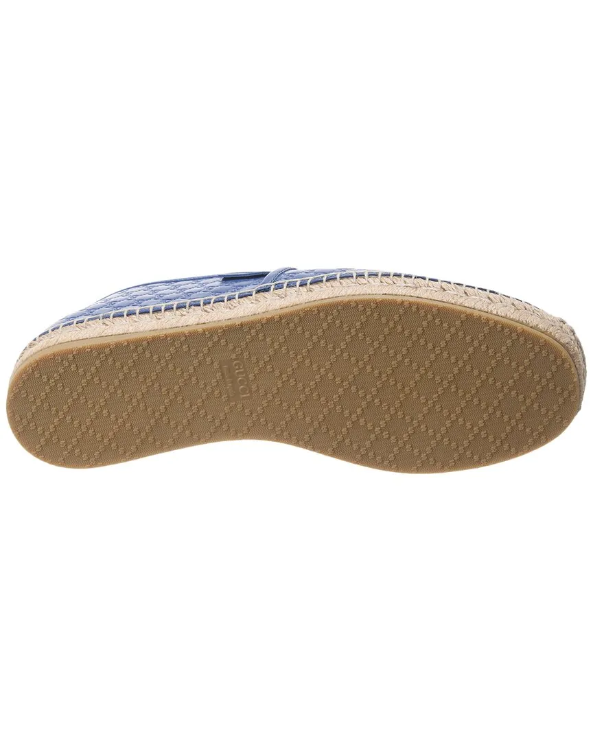 Gucci Microguccissima Leather Espadrille