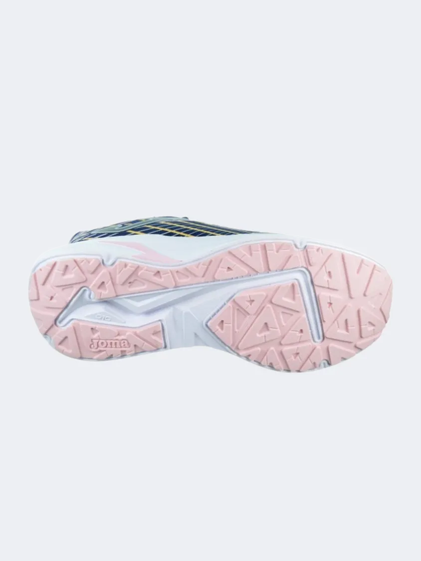 Joma Super 2428 Gs-Girls Running Shoes Navy/Pink