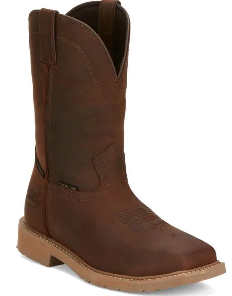 Justin Men's Buster Brown Steel Toe Work Boot SE3101