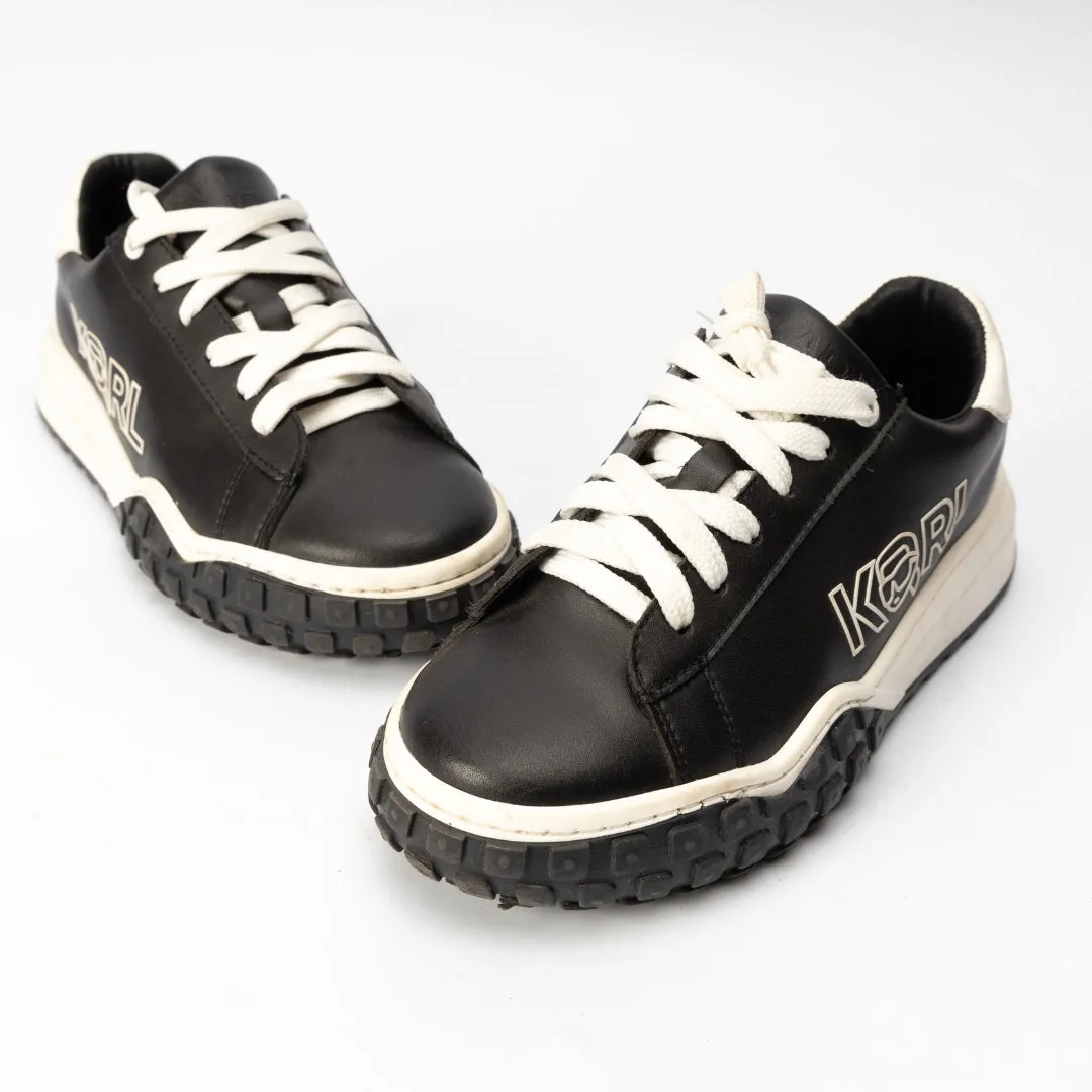Karl Lagerfeld Leather Lace-up Trainers Sneakers