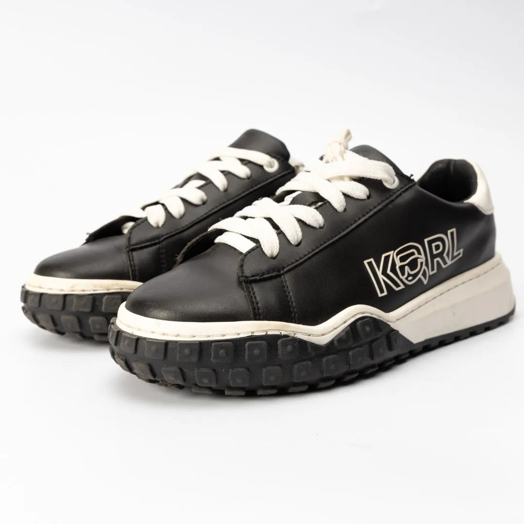 Karl Lagerfeld Leather Lace-up Trainers Sneakers