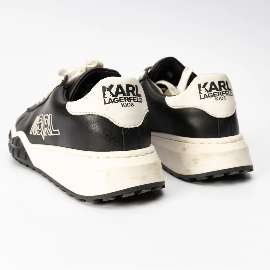 Karl Lagerfeld Leather Lace-up Trainers Sneakers