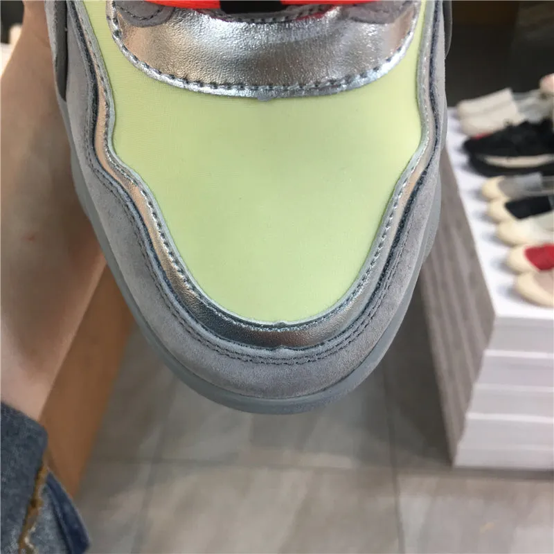 LUXE SEVEN DESIGN CHUNKY TRAINERS IN MULTI