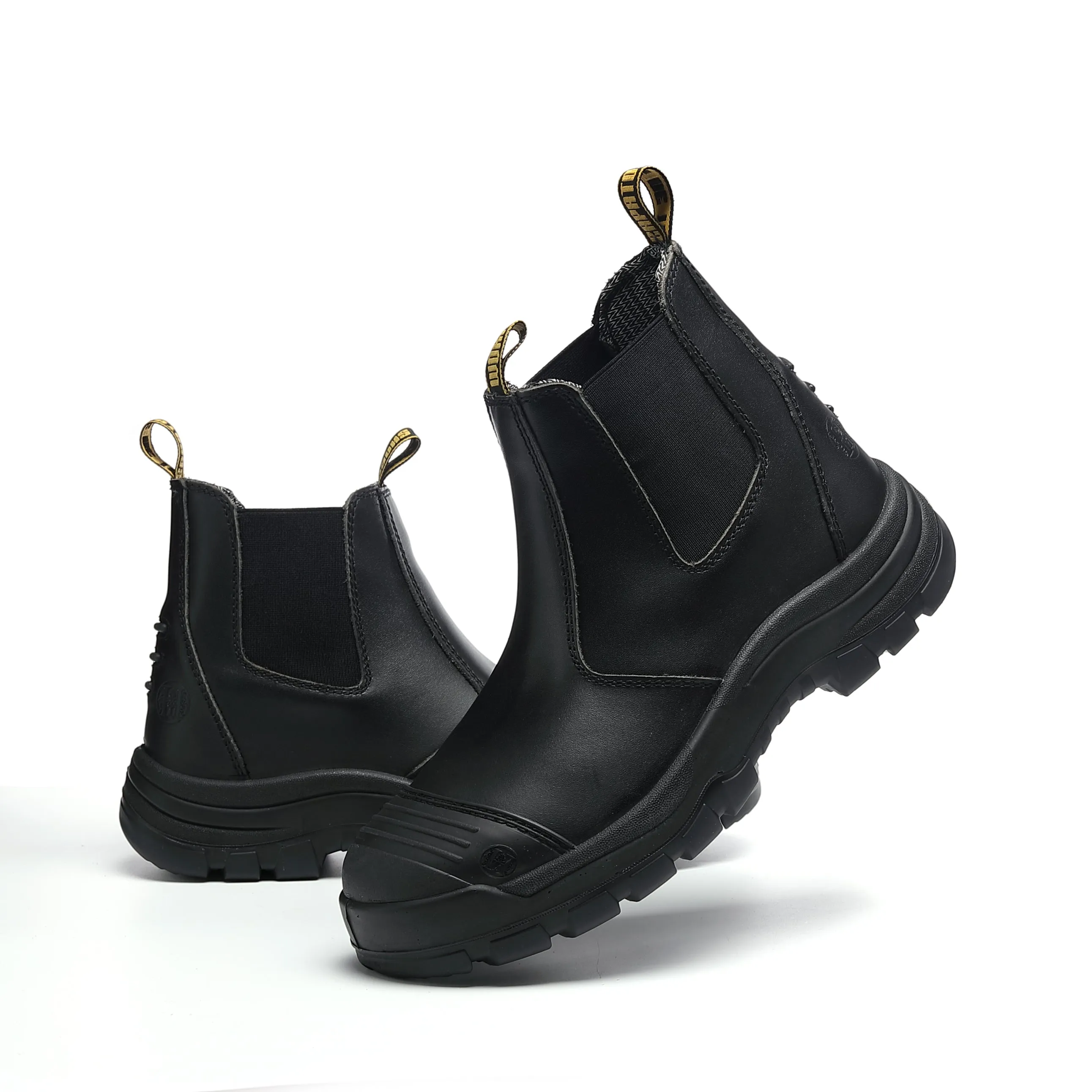LV 822 Men's Slip-on Work Boots Composite Toe Waterproof Black