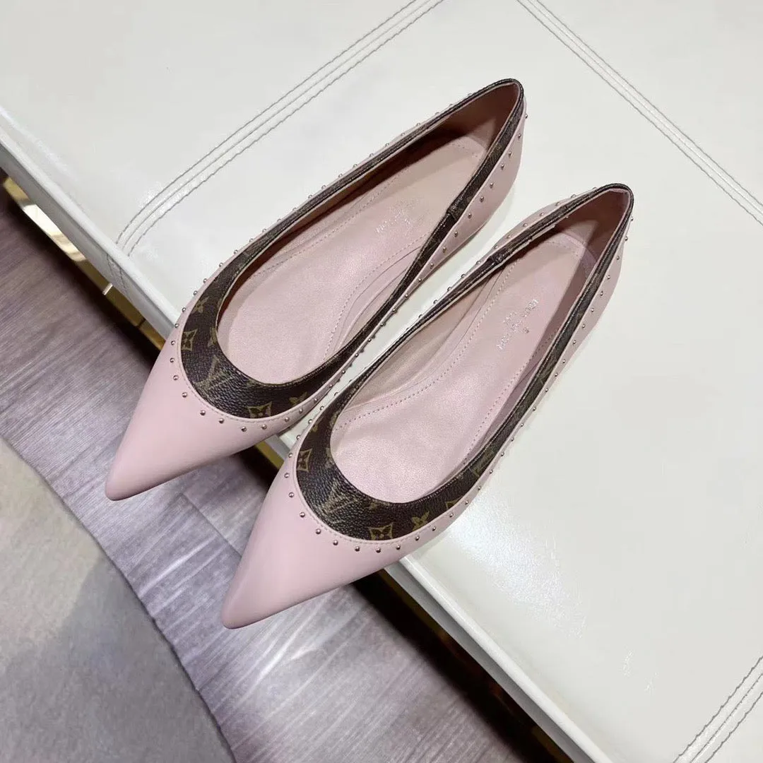 LV Pointed Toe Flats