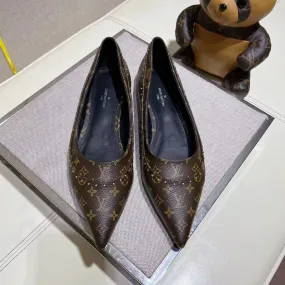 LV Pointed Toe Flats