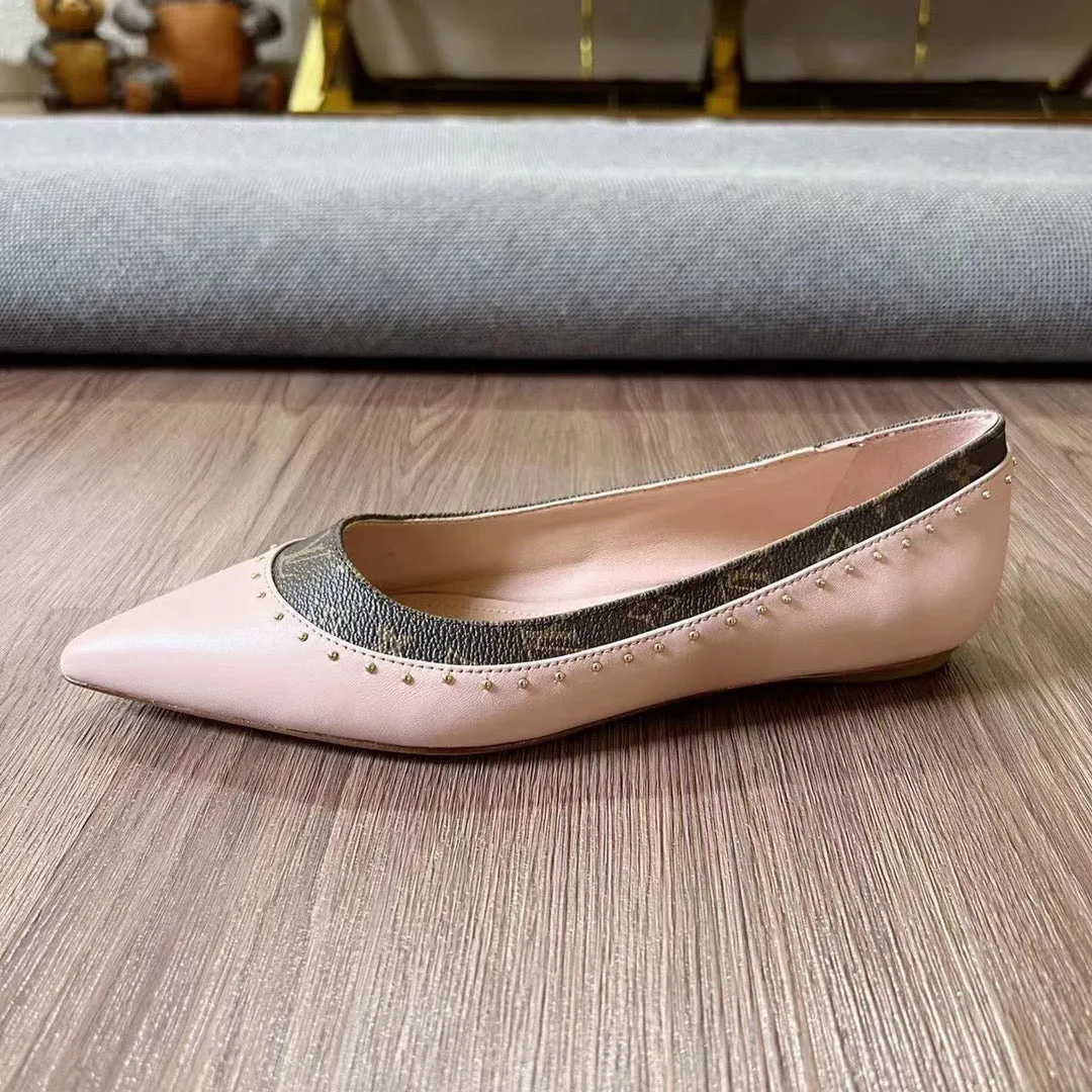LV Pointed Toe Flats
