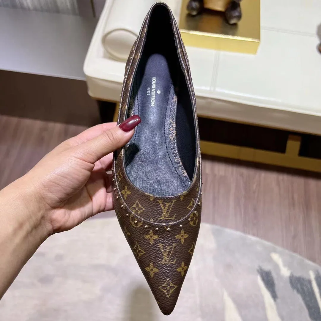 LV Pointed Toe Flats
