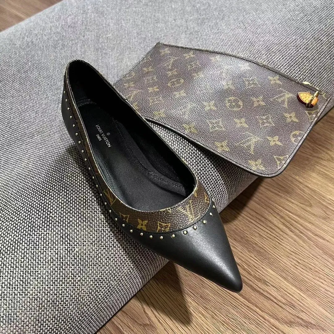 LV Pointed Toe Flats