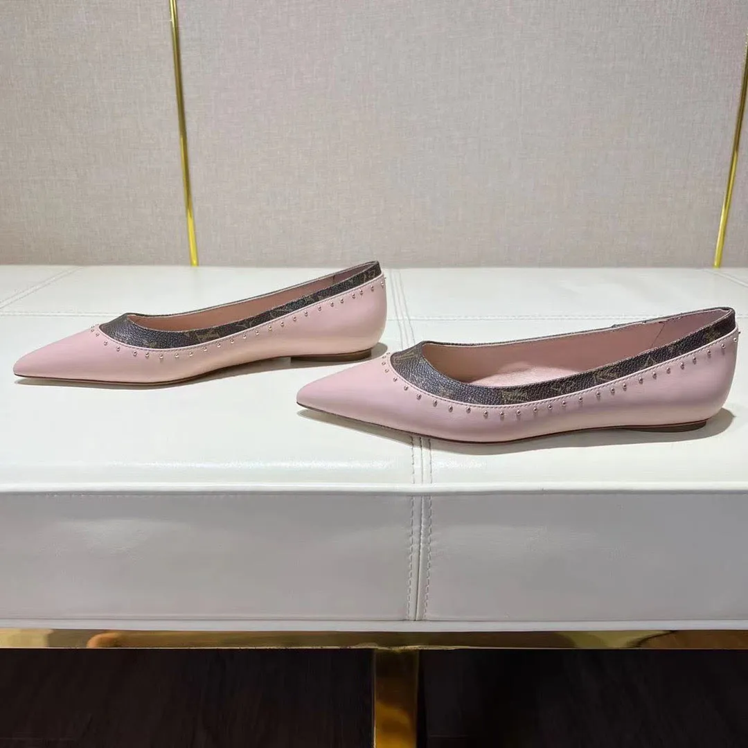 LV Pointed Toe Flats