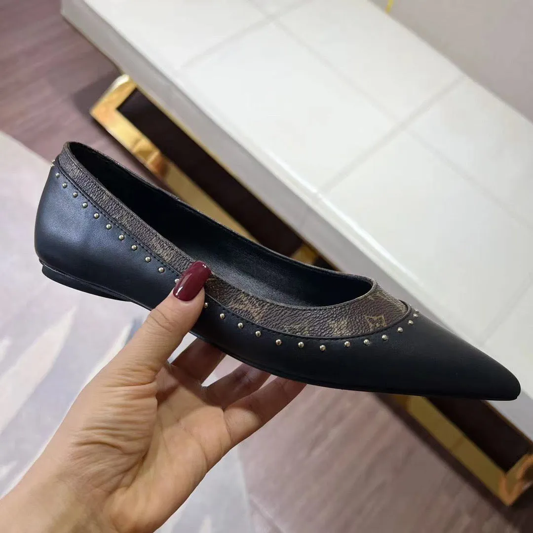 LV Pointed Toe Flats