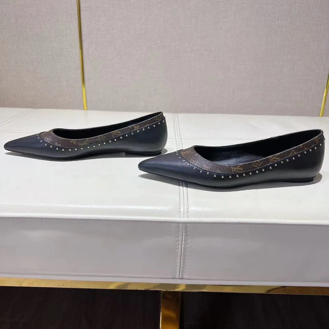 LV Pointed Toe Flats