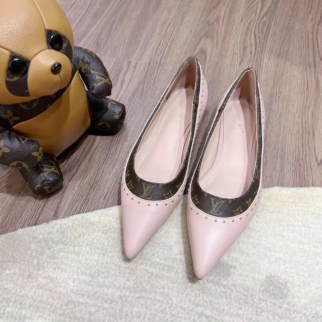 LV Pointed Toe Flats