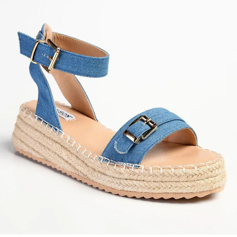 Madison Lettie Fashion Comfort Sandals - Blue